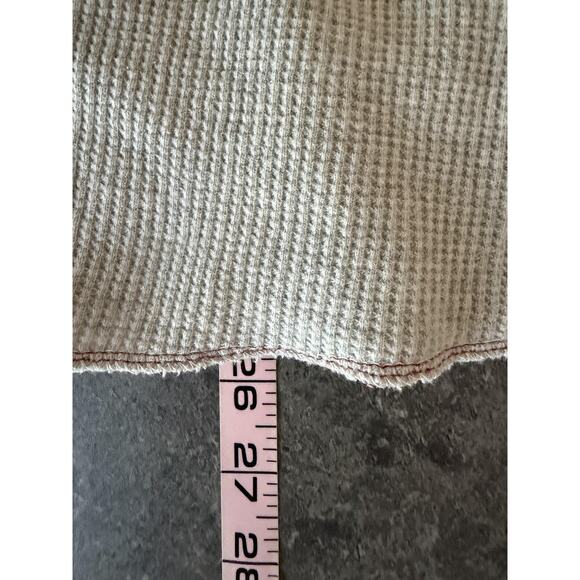 Y2K American Eagle Shirt Mens XL Gray Thermal Waffle Vintage Fit Logo Grung - Picture 10 of 11